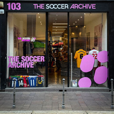 Shop front of The Soccer Archive's Milano store