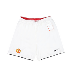 MANCHESTER UNITED 2007-09 PLAYER-ISSUE HOME SHORTS - XL
