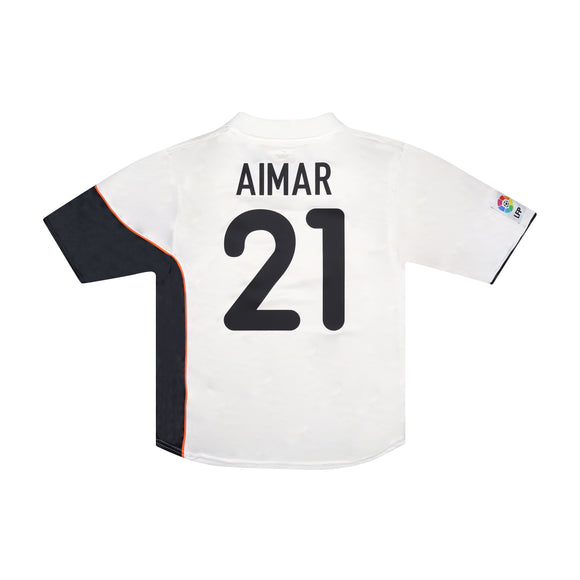 VALENCIA 2001-02 HOME SHIRT - AIMAR 21 
