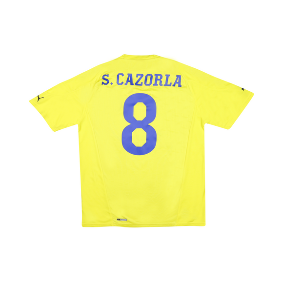 VILLARREAL 2010-11 HOME SHIRT - CAZORLA 8 
