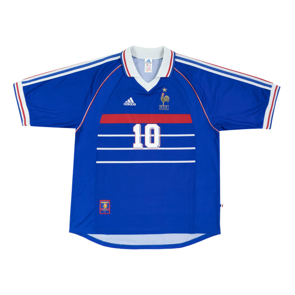 Zidane France 1996 EURO CUP Adidas Soccer Jersey M - Jerseys