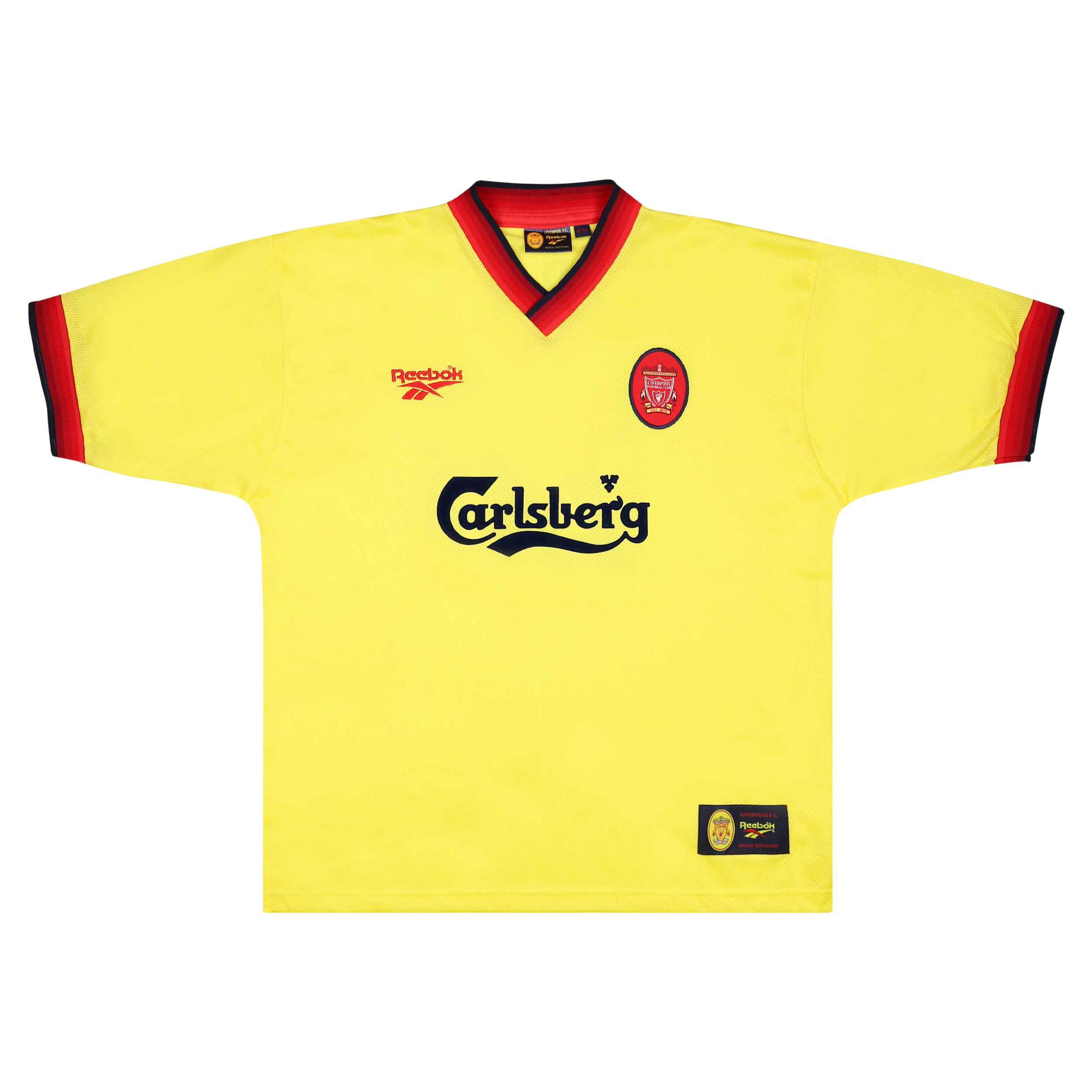 LIVERPOOL 1997-98 AWAY SHIRT GERRARD 28 8/10 Retro Football