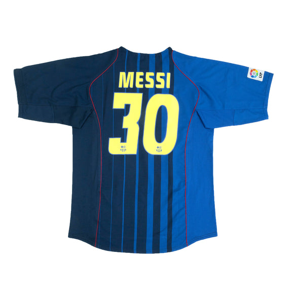 BARCELONA 2004-05 AWAY SHIRT - MESSI 30 - XL