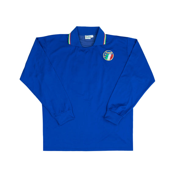 ITALY 1988-90 LS MATCH ISSUE HOME SHIRT - 8 (DE NAPOLI) - L