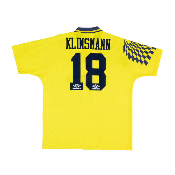 TOTTENHAM 1991-95 AWAY SHIRT - KLINSMANN 18 - XL